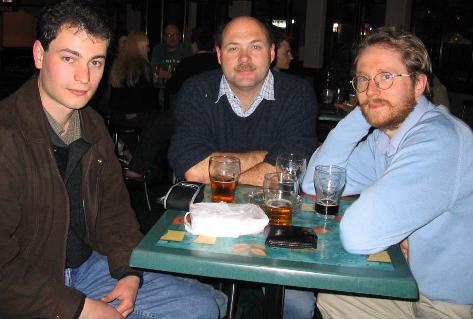 photograph of Vladimir Gubernov, Tim Marchant and Mark Nelson
