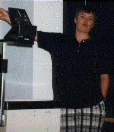 Dr. Jane Sexton points imperiously to her right, knees invisible in this shot! 12th February 1999