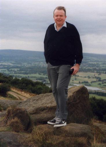 Graeme Wake standing up, surrounded by glorious Yorkshire.