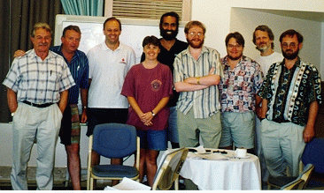 Attendess at Fire Analysis Group meeting, post-ANZIAM 1998